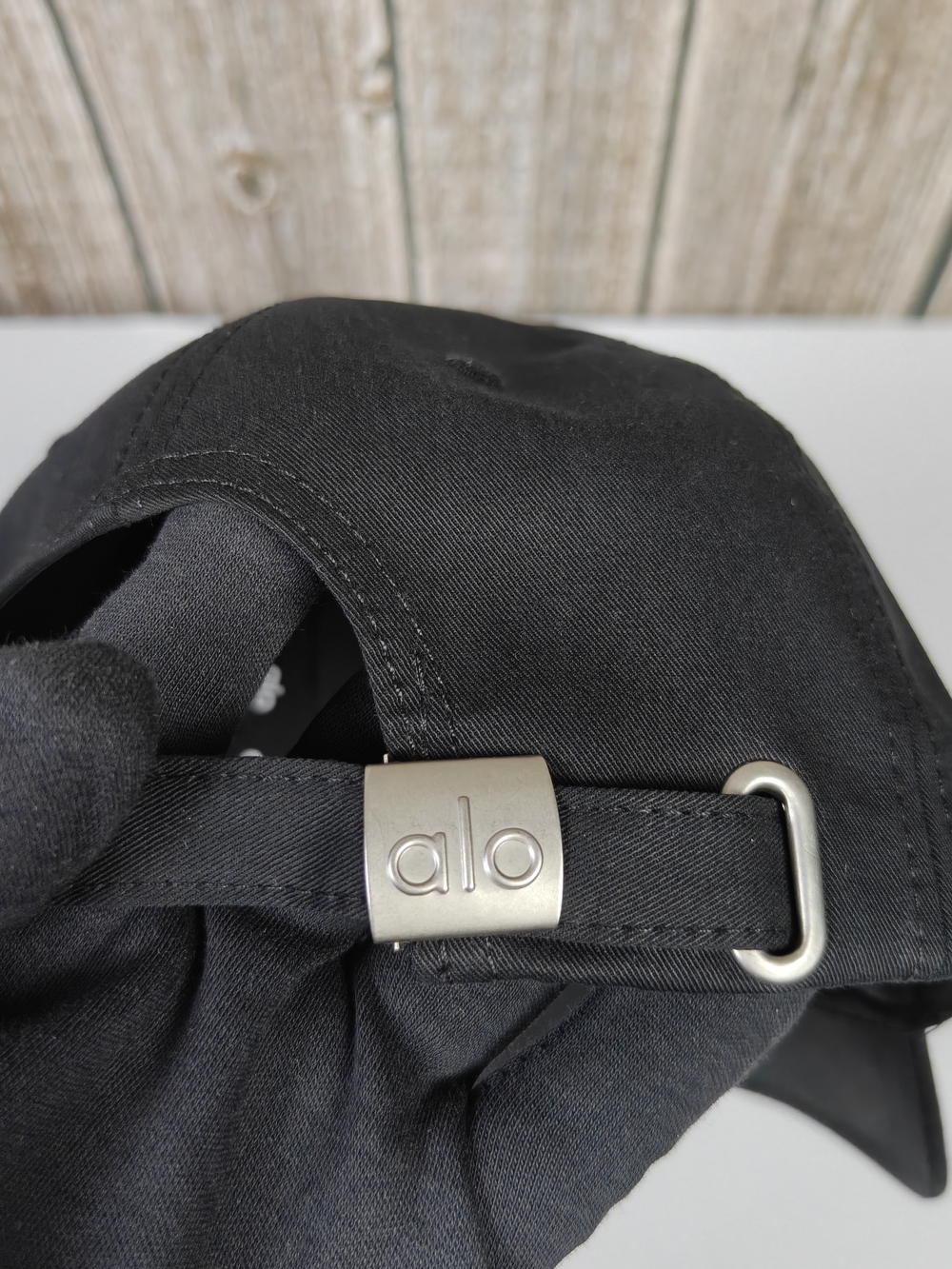 ALO Yoga Black Embroidered Logo Baseball Cap - Picture 4 of 5